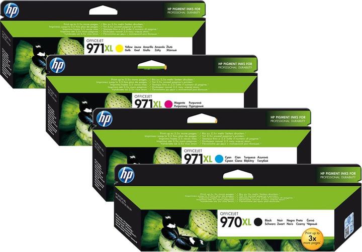 Produktbild HP Original 970XL / 971XL SET Multipack / Set mit allen vier Farben (BK, C, M, Y)