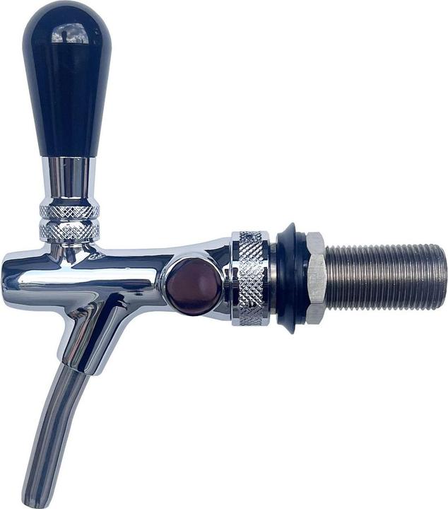 Ich-zapfe Bierzapfhahn, Schankhahn - selbstschliessend, verchromt, 7 mm Ausführung