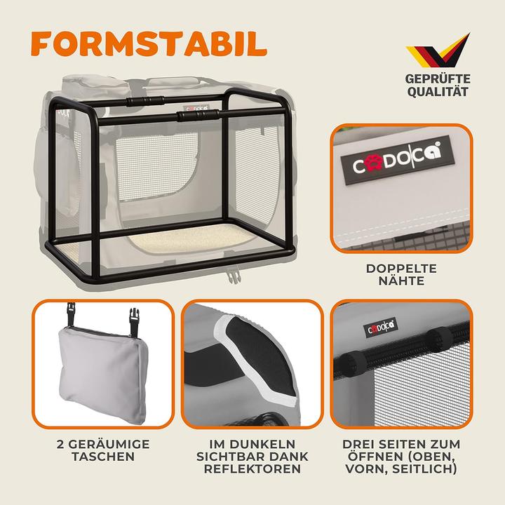Actual product image Cadoca Transport box S (Dog, Foldable)