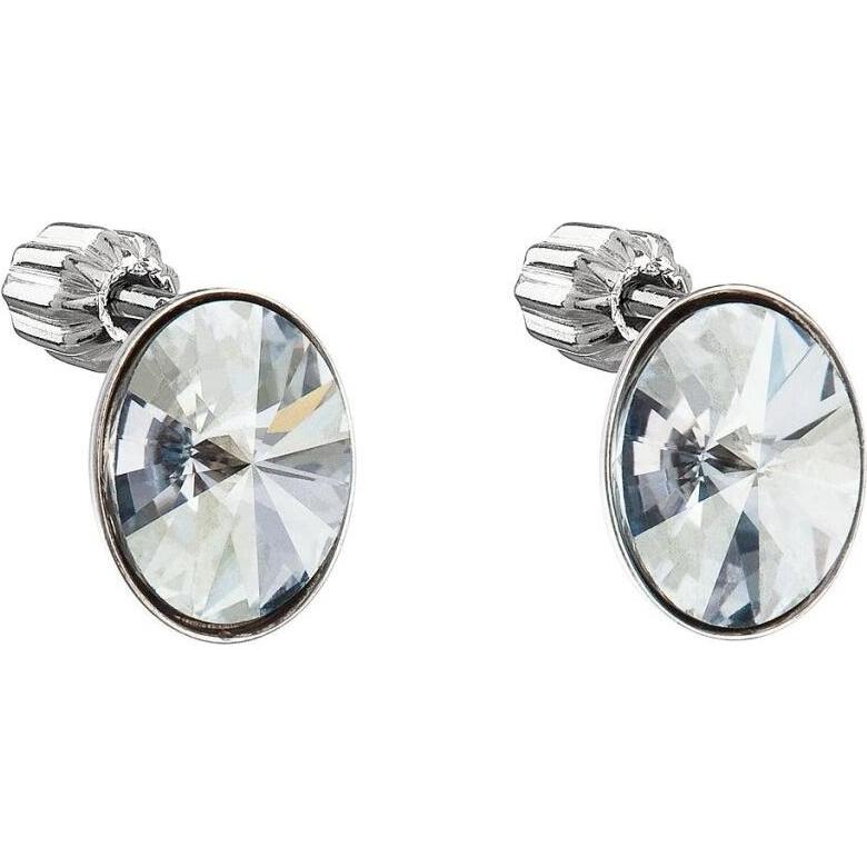 Evolution Group, Orecchini, - Silver earrings with Swarovski crystals 31274.5ue Shadow, (Argento)