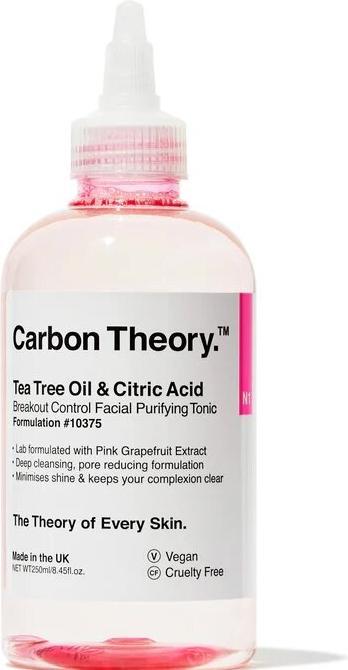 Produktbild Carbon Theory Tea Tree Oil and Citric Facial Tonic with Pink Grapefruit 250ml (Gesichtswasser, 250 ml)