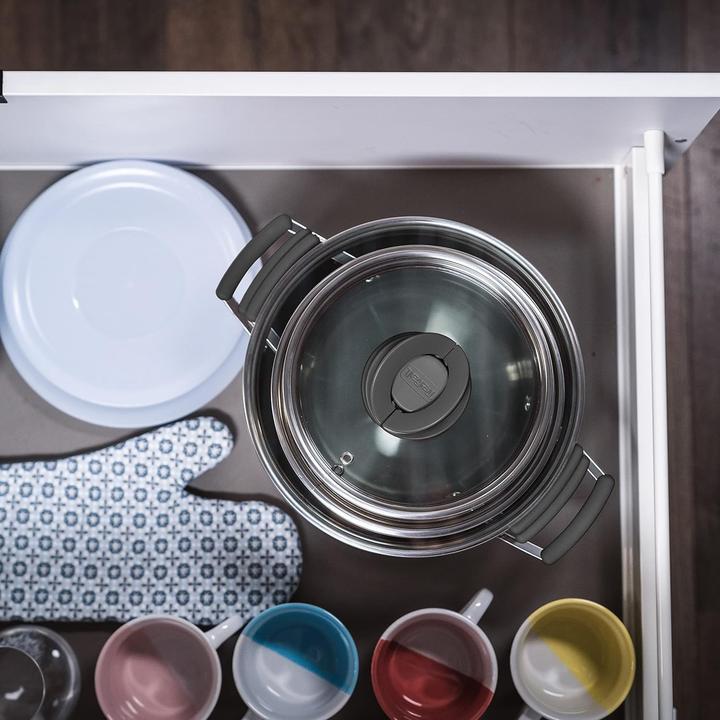 Actual product image Tefal TEF pot set 6 pcs. (Pot, Stainless steel, 16 x 25.50 cm)