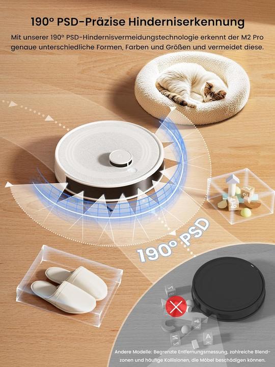 Produktbild Aspirapolvere e Lavapavimenti Robot M2 Pro (5500 Pa)