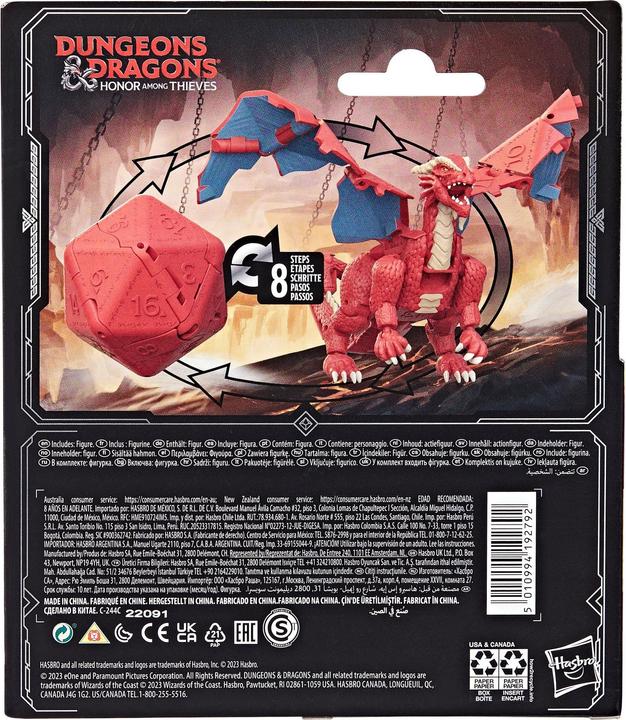 Actual product image Dungeons & Dragons Ehre unter Dieben D&D Dicelings Roter Drache, D&D Drachenspielzeug zum Sammeln, A