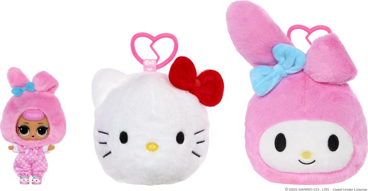 L.O.L. Surprise! L.O.L. Surprise Loves Hello Kitty Reversible Plush Surprise Asst.