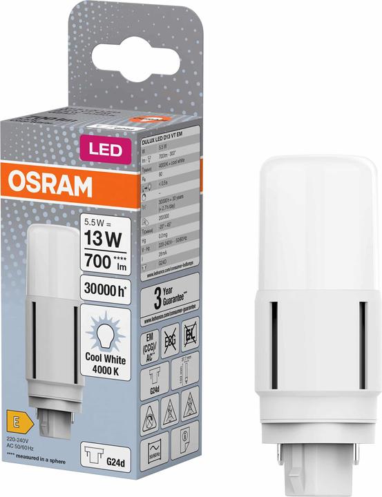 Immagine prodotto Osram Dulux D (G24d, 5.50 W, 700 lm, 1 x, E)