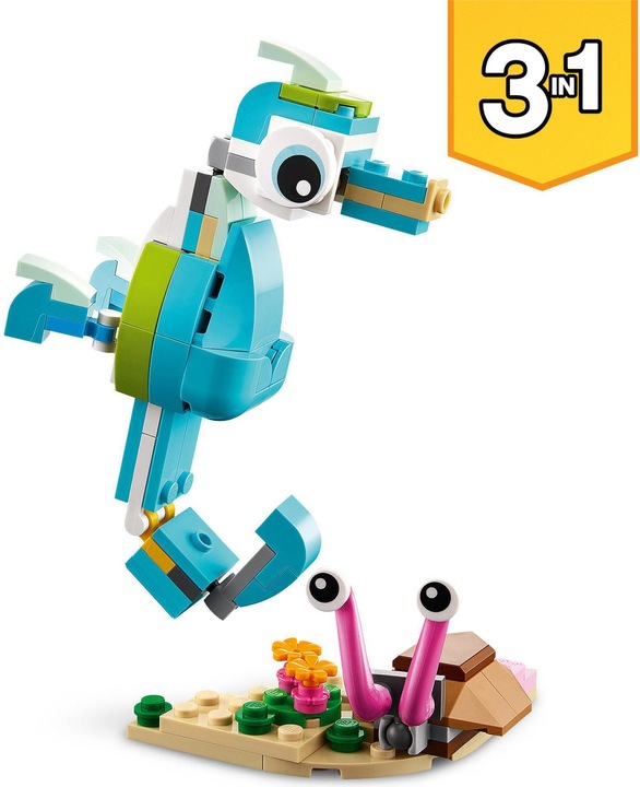 Produktbild LEGO Delfin und Schildkröte (31128, LEGO Creator 3-in-1)