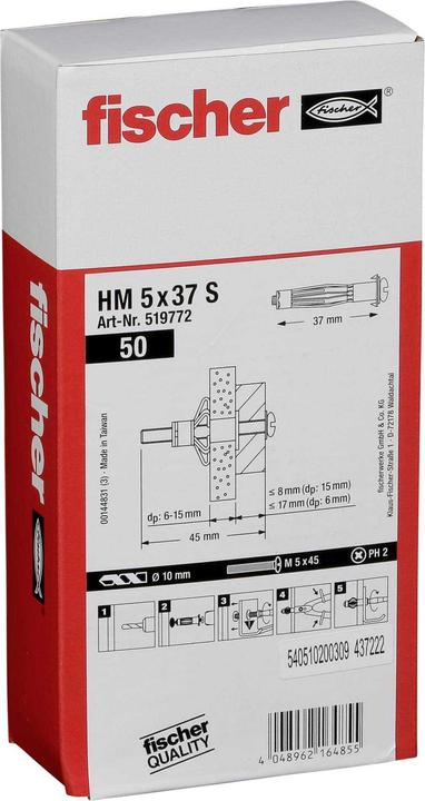 Produktbild Fischer Ankerbolzen R 88561 FAZ II 10/160 A 4 Ohne Oberflächenangabe (50 Stk.)