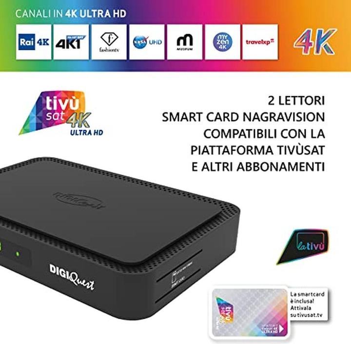 Produktbild Digiquest RICD1234 Set-Top-Box TV Kabel 4K Ultra HD Schwarz (DVB-S2, DVB-T2, CI-Schacht)