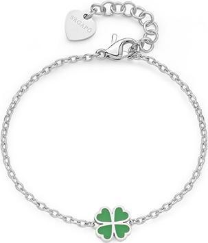Produktbild Sagapo S'AgapÃµ - Delicate steel bracelet with four-leaf clover Click SCK260