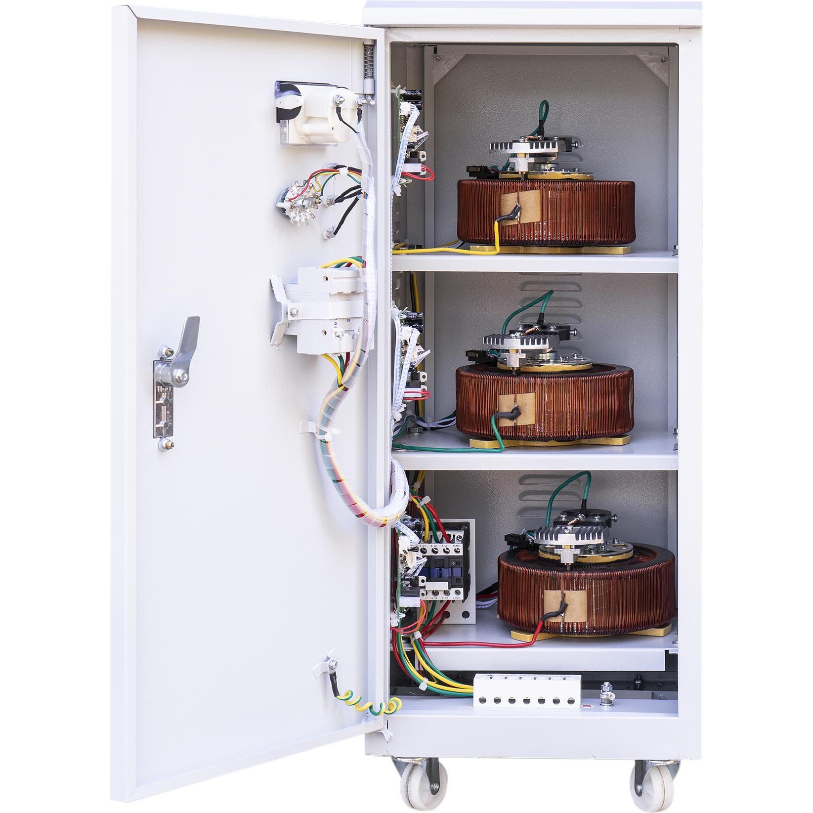 Thumbnail - PNI Dreiphasiger Spannungsstabilisator SVT-10K mit Servomotor, 10000 VA, 8000 W, Ausgang 380 V (10000 VA, 8000 W, Online...
