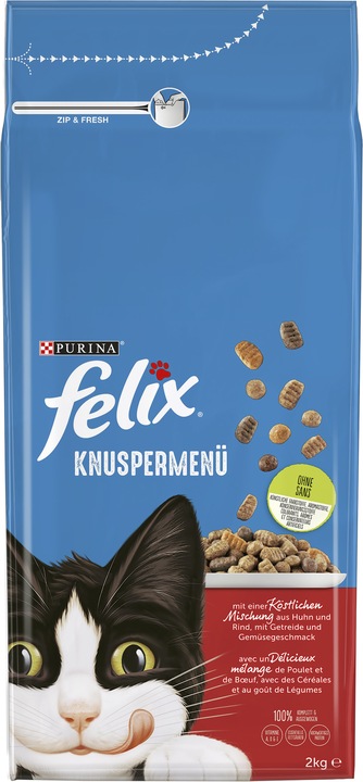 Produktbild Felix Knuspermenu Fleisch (Adult, 1 Stk., 2052 g)