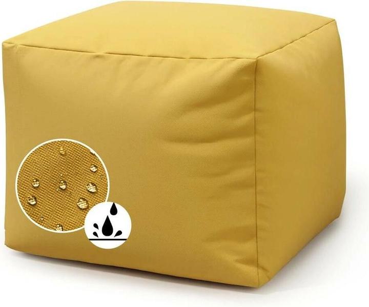 Produktbild Urbanara Sitzsack-Hocker Basic-Outdoor, 85 l, Senfgelb