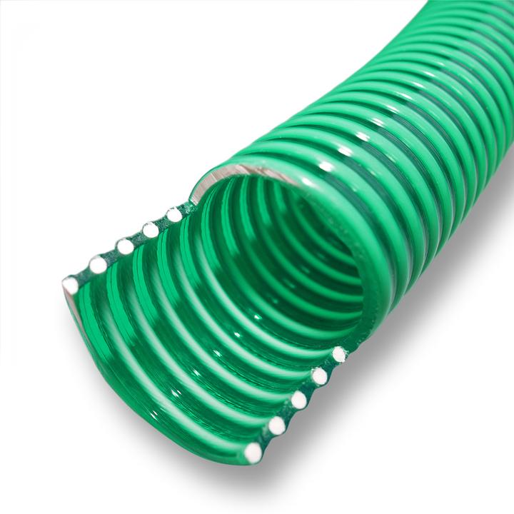 Actual product image Wiltec 25m pond hose spiral hose in 50mm (2") flexible suction hose