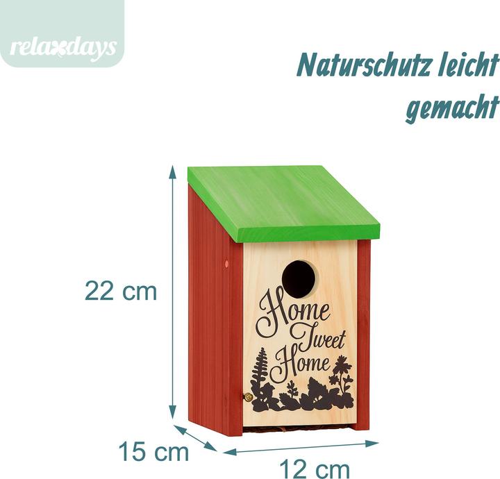 Actual product image Relaxdays Nesting box