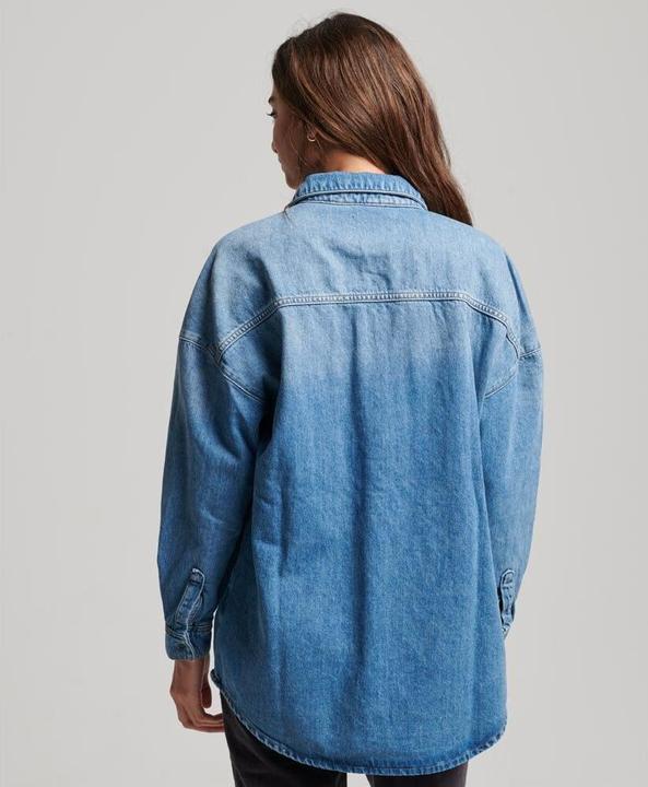 Produktbild Superdry Oversize-Oberhemd aus Jeansstoff, Damen (M)