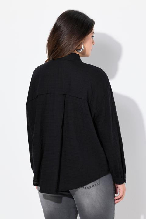Produktbild Ulla Popken Hemdbluse, Oversized, Hemdkragen, Langarm (46, 48)