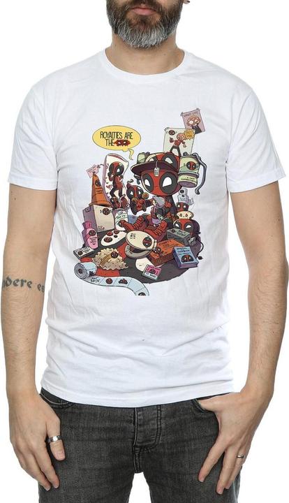 Actual product image Mens Deadpool Merchandise Royalties T-Shirt (L)