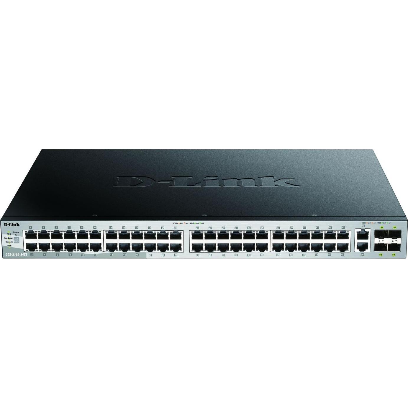 D-Link 54-Port Stackable Switch (54 Ports), Netzwerk Switch, Grau