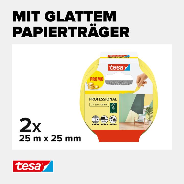 Immagine prodotto tesa 2x ruban de peintre PROFESSIONAL (25 mm)