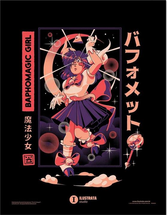 Ilustrata bedruckt Baphomet Girl (40 x 30 cm)