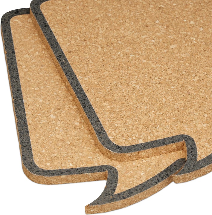 Actual product image Relaxdays 2x cork pin board (Bulletin board)