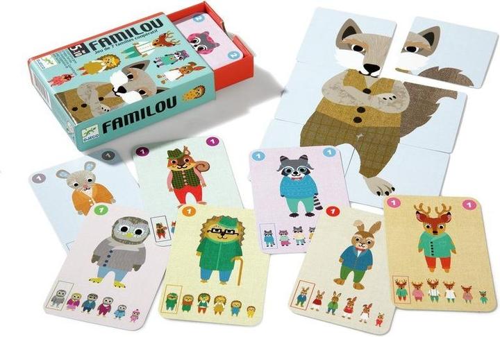 Produktbild Djeco Kartenspiel Familou (mult) (Deutsch, Englisch, Französisch, Italienisch, 2 - 4 Spieler)