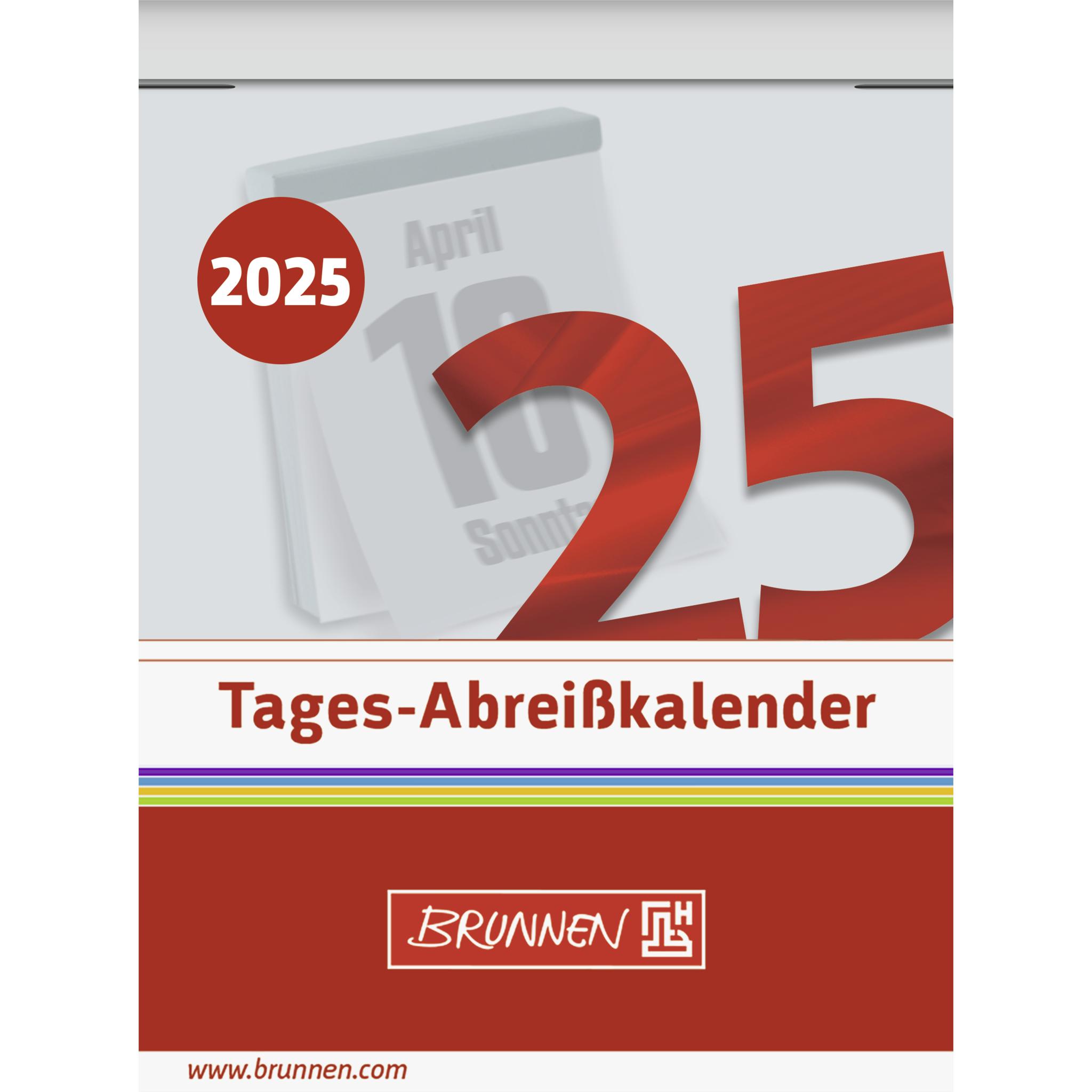 Brunnen, Agenda, Abreisskalender 53,6x71mm 2025
