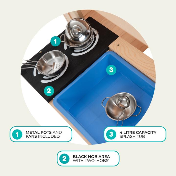 Actual product image TP Toys Spielhaus Cubby mit Spielküche