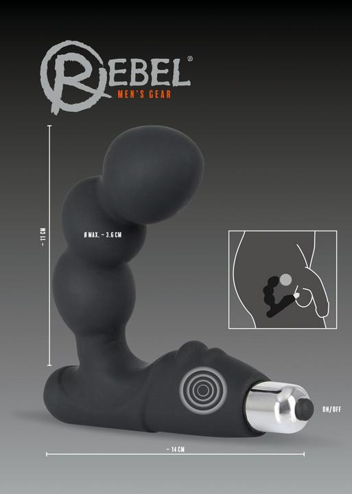 Actual product image Rebel Bead-shaped prostate stimulator