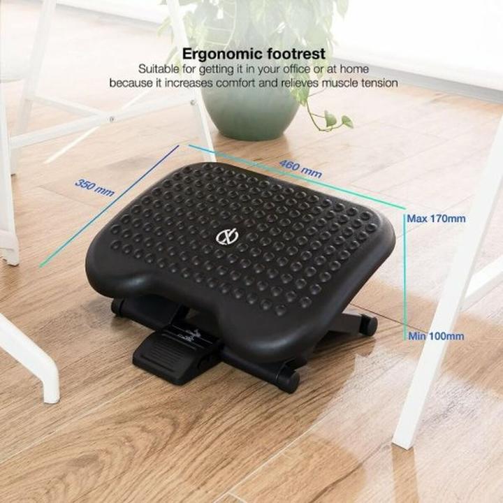 Actual product image Tooq Technology Reposapies Ajustable Confort Negro