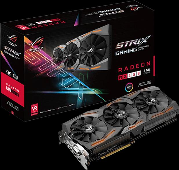 Produktbild ASUS Strix Rx 480 O8g Gaming (8 GB)