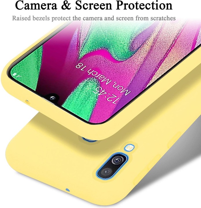 Actual product image Cadorabo TPU Liquid Silicone Case Cover (Samsung Galaxy A40)
