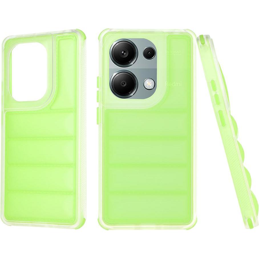 Techsuit - Wave Shield - Xiaomi Redmi Note 13 Pro 4G / Poco M6 Pro 4G - Green (Xiaomi Poco M6 Pro, Xiaomi Redmi Note 13 Pro 4G), Cover smartphone, Ver