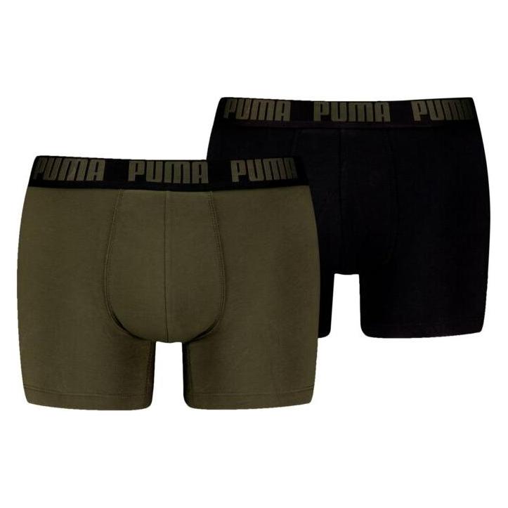 Puma, Mannen, Onderbroek, Basic Boxer, Groen, Zwart, (Xxl, Set Van 2)
