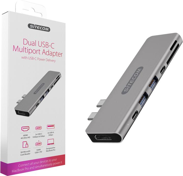 Immagine prodotto Sitecom Mpa (USB-C, 7 porte)
