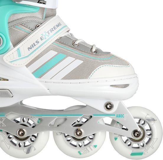 Produktbild Nils Rolki Extreme NH18191 z wymienną płozą regulowane białe r. 34-38 (34, 35, 36, 37, 38)