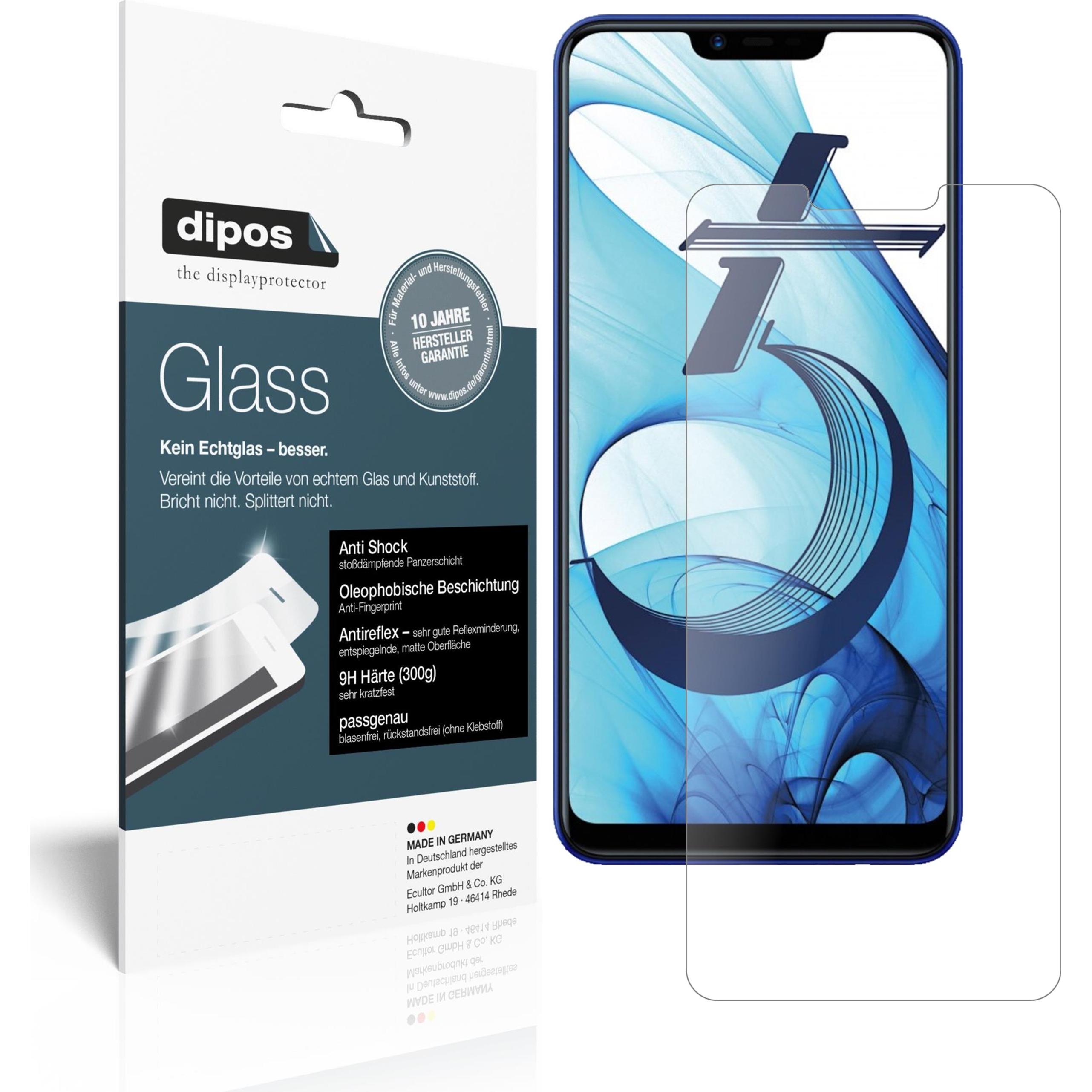 Dipos Displayschutz Anti-Shock (1 Stück, Oppo AX5), Smartphone Schutzfolie, Transparent