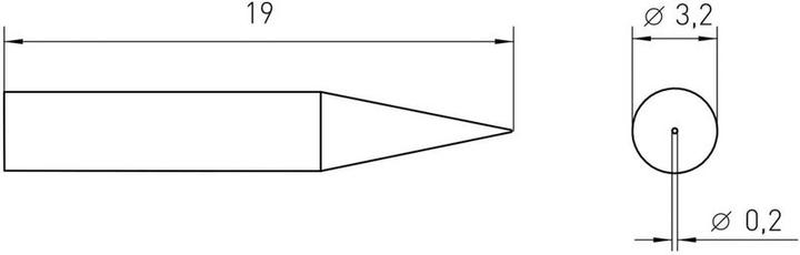 Actual product image Weller Erem Soldering tip RT Micro, conical Ø 0,2mm (Soldering tip)