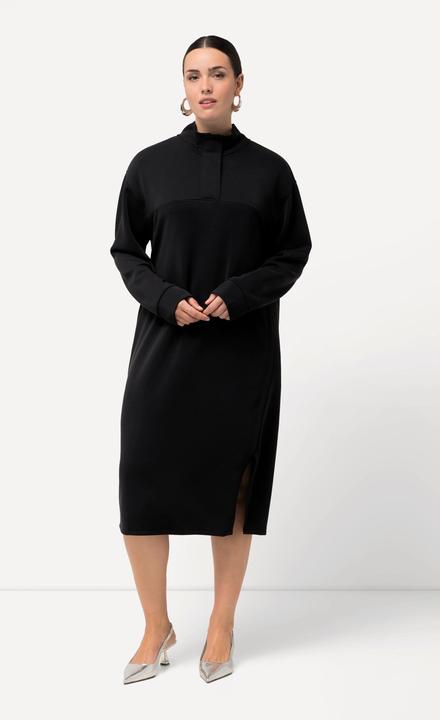 Actual product image Ulla Popken Hem Slit Long Sleeve Sweatshirt Dress (50, 52)