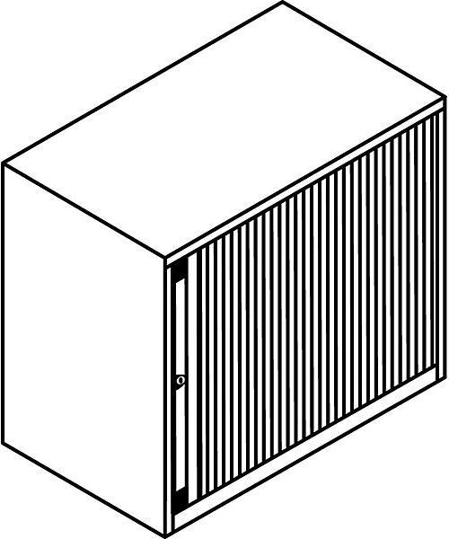 Produktbild Bisley Euro-Rollladenschrank (80 x 43 x 80 cm)