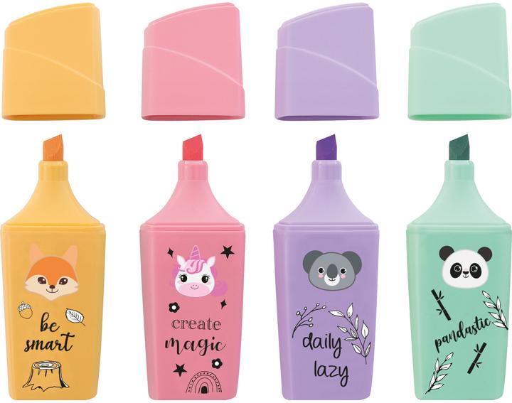 Immagine prodotto EberhardFaber Textmarkeretui 4ST Mini Animal Pastell (4x)