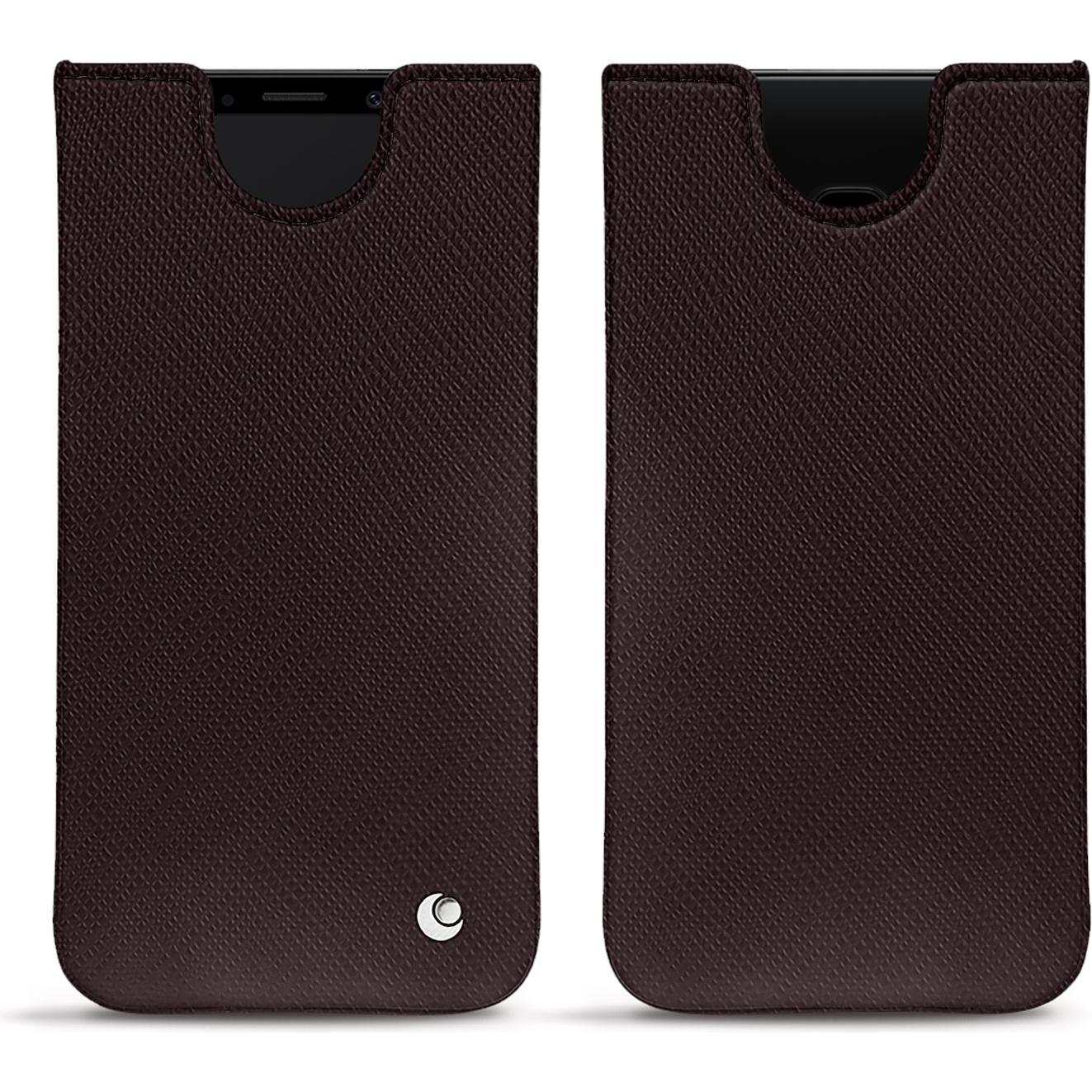 Noreve Lederschutzhülle (Samsung Galaxy S9), Smartphone Hülle, Braun