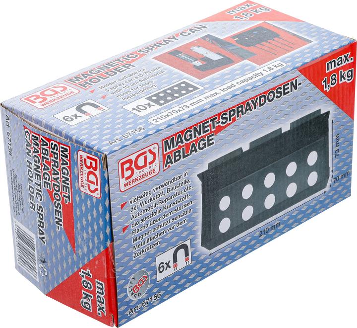 Image du produit BGS Plateau de stockage magnétique pour canettes | 210 mm