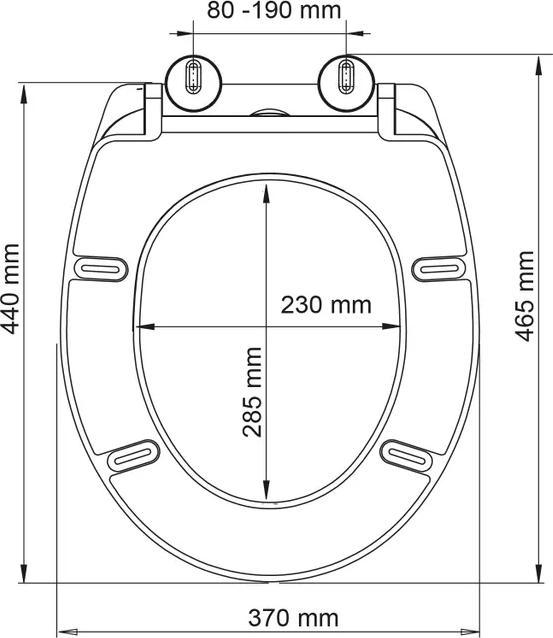 Produktbild Allibert - WC-zitting - Mat Wit