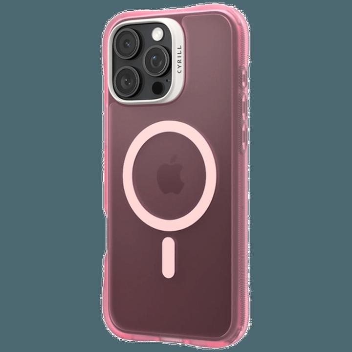 Actual product image Cyrill Ultra Sheer Mag PC Back Cover Pink/Transparent Apple iPhone 16 Pro (Apple iPhone 16 Pro)