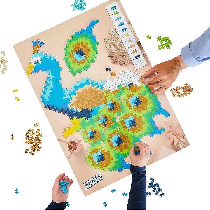 Immagine prodotto Plus-Plus 800 Blocchi da costruzione creativi Puzzle Pavone (800 pezzi)