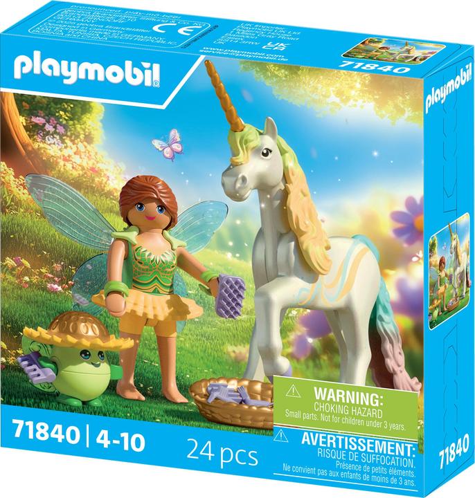 Produktbild Playmobil Regenbogenblumen-Einhorn Mit Fee (71840)