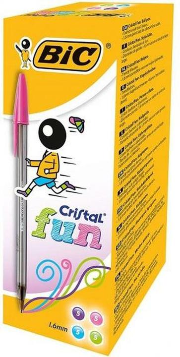 Produktbild Bic Cristal large Blau, Grün, Rosa, Lila Kugelschreiber 20 Stück (20x)
