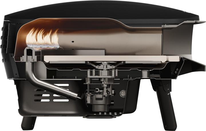 Produktbild Etna Rotante Piccolo schwarz / Pizzaofen / Drehstein / 500°C / Gas / Pizza bis 33 cm (Pizzaofen Gas)